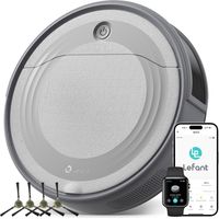 Lefant M310 Saugroboter, 4.500 Pa Saugkraft, Präzise Navigation, 150 min Laufzeit, HEPA-Filter, App- & Sprachsteuerung, Ideal für Tierhaare, Teppiche & Hartböden, Grau
