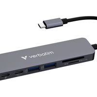 Verbatim 32158 hub di interfaccia USB 3.2 Gen 1 (3.1 Gen 1) Type-C 5000 Mbit/s Grigio