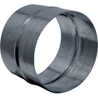 Unelvent – Manchon raccord mâle en acier galvanisé 125 mm – Compatible VMC autoréglable et double flux – Pour réseaux de ventilation