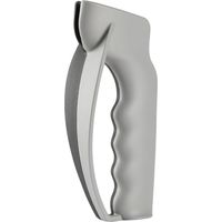 Affilacoltelli, Affilatura coltelli, Manico sintetico resistente, Due colori, Nero/Grigio