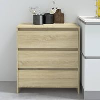 Credenza Madia Moderna ,Buffet da cucina ,Rovere Sonoma 70x41x75 cm in Truciolato ITD41243