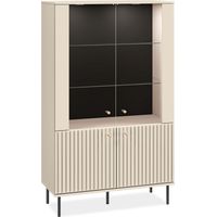 KONSIMO DROMA Vitrinenschrank, creme
