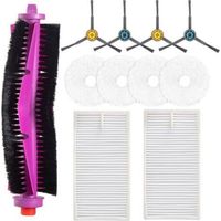 Ensemble D'Accessoires pour Aspirateur Robot Midea V12,1 Brosse Principale, 2 Filtres HEPA, 4 Chiffons De Nettoyage, 4 Brosses Latérales