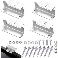 Supports solaires Z Supports de panneau Z Accessoires de montage de panneau solaire Vis Support de panneau solaire en alliage de chrome 4pcs