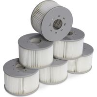 Lot de 6 filtres pour spas gonflables MSPA V2. Ø106cm – 6 cartouches filtrantes de remplacement pour spa gonflable MSPA