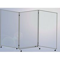 Faltwand mobil aus Acrylglas mit 3 Flächen HxBxT 1905 x