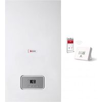 Caldaia a Condensazione Hermann Saunier Duval MICRA 4 CONDENSING 25 kW Metano Completa di Kit per Scarico Fumi Con Wi-Fi miGO integrato Kit Fumi Coassiale,Metano