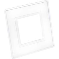 Dencon 88032NB Clear Finger Plate 1-Gang Pack of 2 DCN88032NB