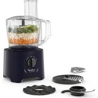 Moulinex FP242810 Easy Force Robot da Cucina 800W 2.4L 15 Funzioni 4 Accessori colore Nero