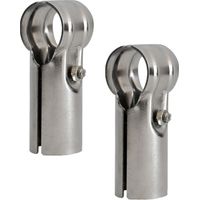 Lot de 2 colliers de serrage en T en acier inoxydable pour 32mm tuyaux, boulons et écrous inclus