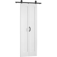 HOMCOM Porta a Libro Pieghevole con Superficie Verniciabile 70x210 cm Bianco