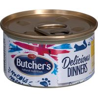 Butcher's Delicious Dinners, nourriture pour chat, au poulet et à la dinde, mousse 85 g
