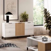 BUFFET 3PCS. TOKYO 137X71CM COULEUR BLANC NORDIQUE/HÊTRE