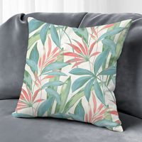 Housse de coussin floral printemps été, décoration canapé intérieur,45×45cm