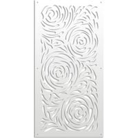 TYPHOON - Pannello in PVC traforato - Parasole - Colore: bianco - Misura: 47x94 cm