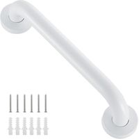 Blanco 500 mm, Barra de apoyo para ducha, Asa de seguridad para ducha, Barra de apoyo para inodoro para personas con discapacidad, Barra de apoyo para inodoro, Barra de apoyo para ducha e inodoro