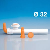Anschlussrohr zweiweg Anschlüsse für Waschmaschinen LIRA 8.2643.02 - 8.2643.04 weiß