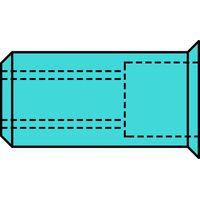 GESIPA Blindnietmutter Nietschaft d x l 7 x 12,5 mm M5 Kleinkopf Edelstahl - 1433728