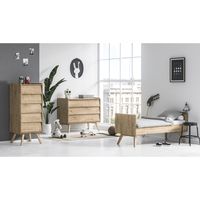 Chambre complète lit bébé évolutif - commode à langer - chiffonnier Vox Vintage Bois