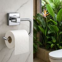 Self Adhesive Toilet Paper Holder, Wall Mounted Tissue Rack