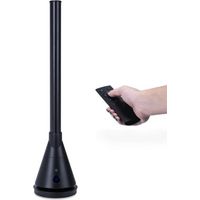 Newteck Ventilatore a Torre Aria Fredda Calore Dual 365 Nero Senza Pale, Riscaldamento Ceramica, Telecomando Oscillante, Termostato, 9 Livelli, Timer 8h, Temp. Regolabile, Touch screen, 1800W
