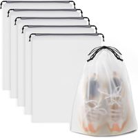 Sacs à chaussures de voyage, sacs à chaussures de voyage avec cordon de serrage, sac de rangement pour chaussures de voyage, résistant à la poussière, sac de rangement portable pour homme et femme