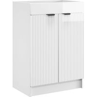 vidaXL Bathroom under Sink Cabinet High Gloss White