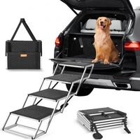 Escalier pour chien 4 marches - rampe voiture pour chiens pliable