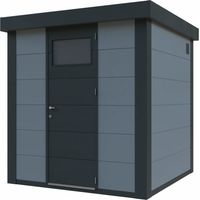 Caseta Metalica Jardin Novo Habitat Nh2 Gris Claro