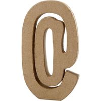 Lettre en papier mâché à poser - 20 cm @