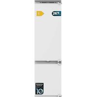 Congelatore Combi integrabile porta fissa, 177x54cm, 232 litri, Metal Cooling, interni grigio Premium, Classe E, Congelamento rapido, Raffreddamento rapido, modalità Vacanza