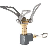 Lixada 45g Super léger Mini poche extérieur brûleur de cuisine pliant Camping cuisinière à gaz 3000W