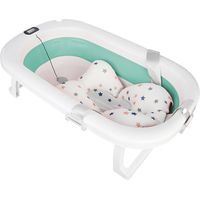 Haloyo® Baignoire pliable 3 en 1 pour bébé Baignoire extensible pour la maison et la salle de bain Vert