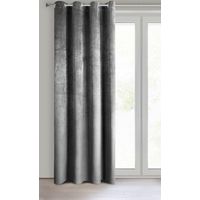 Eurofirany Cortina de terciopelo gris 140x250 cm elegante