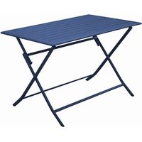 Table Lorita Bleue Table De Jardin Compacte Et Colorée, Idéale Petits Espaces. - Forza