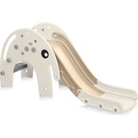 Toboggan pour enfants en forme d'éléphant – Dimensions 163 x 42 x 75 cm – Fabriqué en polyéthylène résistant – Poids max 70 kg – Baby Vivo