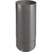 Gerades Element - Breite 250 mm - 0,7 mm Emaille - Mattschwarz - Ø180 JONCOUX