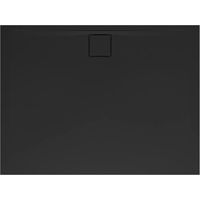 Swiss Aqua Technologies Vision 120x80cm piatto doccia rettangolare ultrapiatto 3cm, superficie antiscivolo, marmo fuso, nero (SATSVVI12080C)