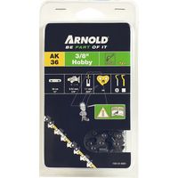 ARNOLD Chaîne de tronçonneuse 3/8", 1,1 mm - 44 maillons d’entraîneurs - gouges demi-rondes