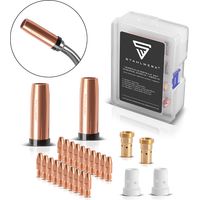 STAHLWERK MIG MAG AK501D MB501D Set d'accessoires de soudage premium 26 pièces avec buses gaz, buses courant