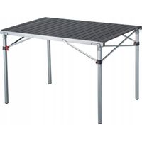 KingCamp Mesa plegable de aluminio plateado 107x70 cm