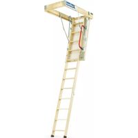 Keylite Wooden Loft Ladder 700 x 1200 - Height 2800 Segments 3 KYL 08 1 person Install