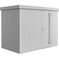 Casetta da giardino Neo 1C porta standard, argento-metallico