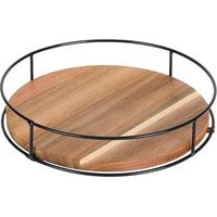 Plateau tournant en bois, plateau tournant pour organisateur de cuisine, plateau tournant à 360 degrés pour comptoir ou table à