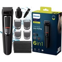Tondeuse Philips pour le rasage des cheveux, de la barbe et du nez + étui
