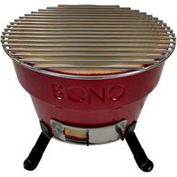 Kamado Bono Hibachi Da Tavolo Rosso 33CM - TQ0012