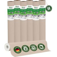 Vliestapete Vliestapete farbig – PROTECT COLOR Beige 6er Set, 6 x 10,05 m x 0,53 m, kein Anstrich notwendig, kratz- & stoßfest, rissüberbrückend, Made in Germany – Veluxis