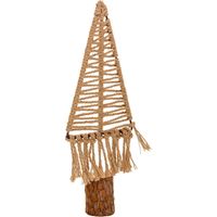 Árbol decorativo de algodón trenzado marrón 13x01x37.5