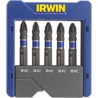 Irwin 1923435 Pozidriv Impact Screwdriver Pocket Bit Set, 5 Piece IRW1923435
