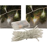 Catena 50 LED a batteria bianco – interno – cablaggio invisibile